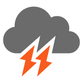 Molto nuvoloso con piogge e temporali